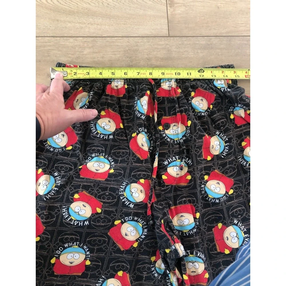South Park Pajama Pants Large Cartman Comedy Central Lounge Sleepwear Y2K